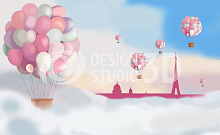 Малиновые 3D обои Design Studio 3D Детские KID-168